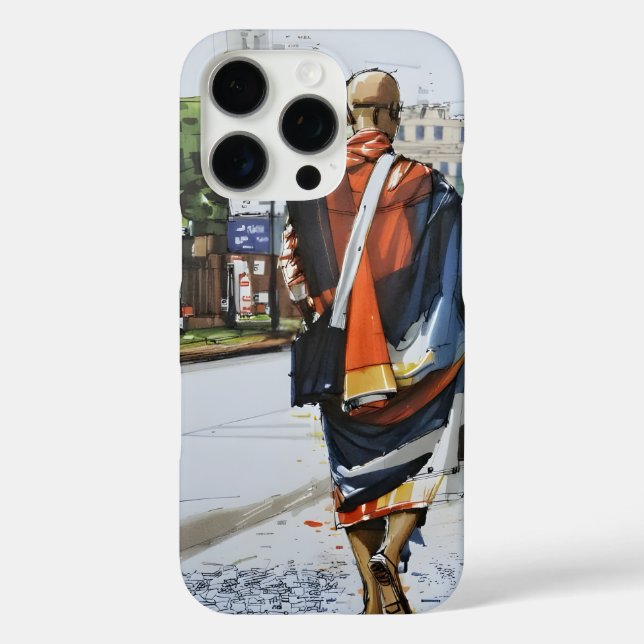 Thich Minh Tue | Friedlicher Mönch – Beim Gehen  Case-Mate iPhone Hülle (Rückseite)