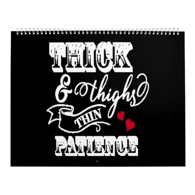 thick and thighs thin patience kalender (Titelbild)