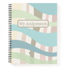 Thick pastellel Wavy Lines Assignation