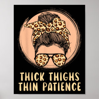 Thick Thick Thin Patience Gym Fitness Workout Exe Poster