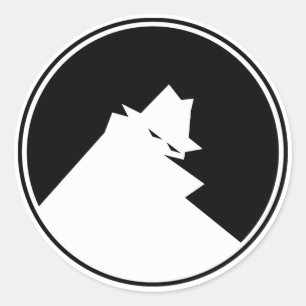 THIEF Negativ Runder Aufkleber