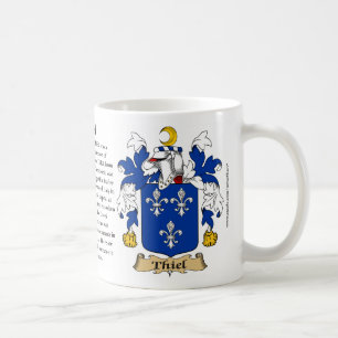 Thiel, der Ursprung, die Bedeutung und das Wappen Tasse