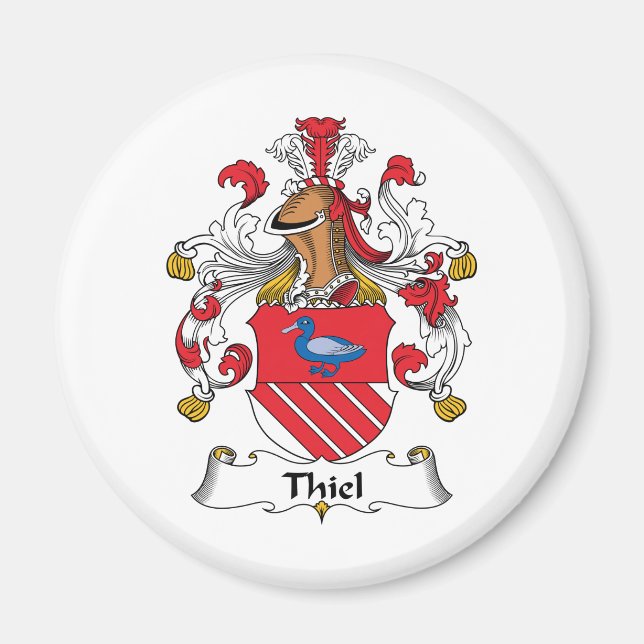 Thiel-Familienwappen Magnet (Vorne)