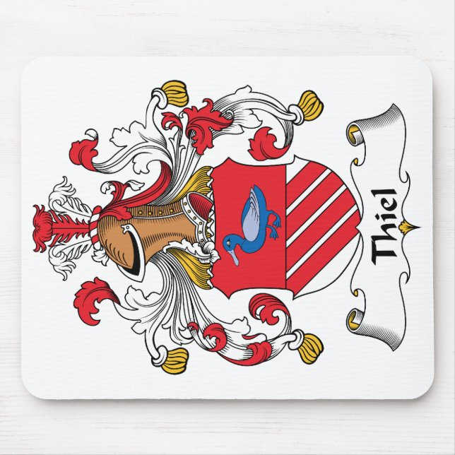 Thiel Familienwappen Mousepad (Vorne)