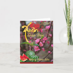 Thiep Tet Chúc MKS Năm MISCHI Happy New Year 2024 Karte