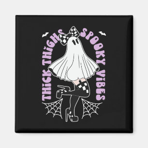 Thighhooky Vibes Niedlich Ghost Halloween Fledermä Magnet
