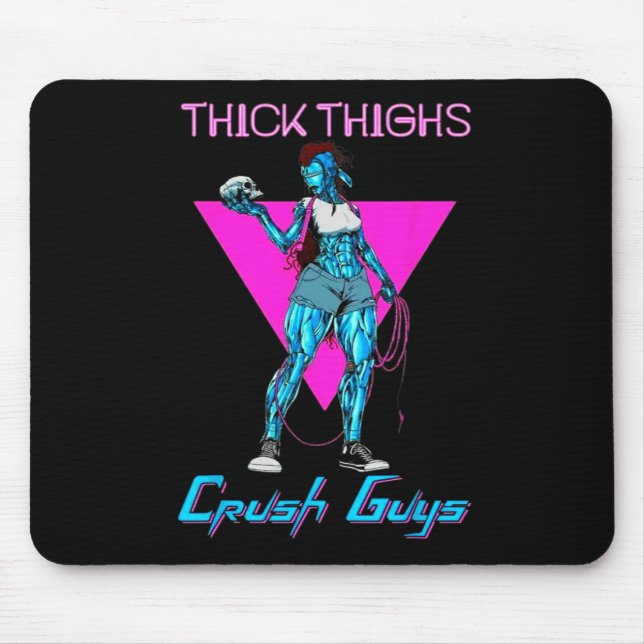 Thiick Thights Crush Typ Weightlift Bodybuildin Mousepad (Vorne)