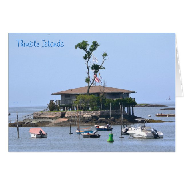 Thimble Island Notecard (Vorderseite (Horizontal))