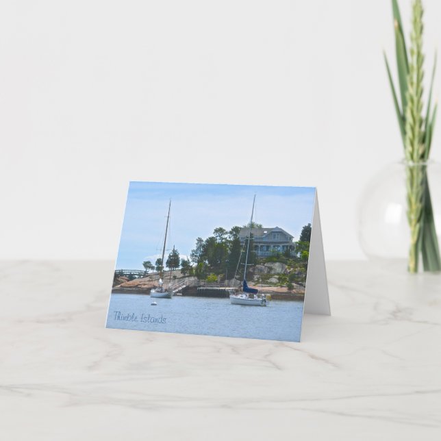 Thimble Island Notecard Karte (Vorderseite)
