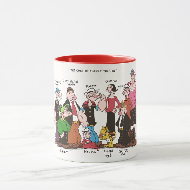 Thimble Theatre Tasse (Zentrum)