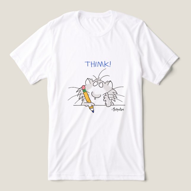 THIMK! von Boynton Tri-Blend Shirt (Design Vorderseite)