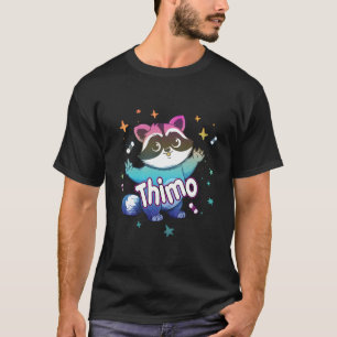 Thimo Name Mit Waschbär T-Shirt