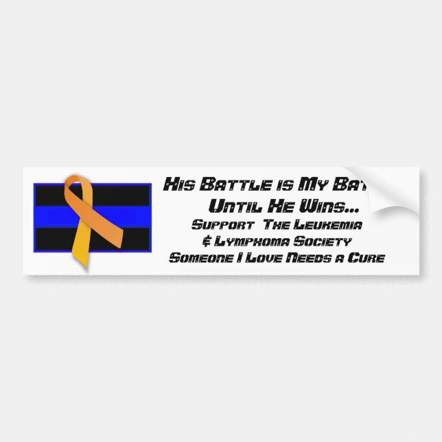 Thin_Blue_Line, 2000px-Orange_ribbon_svg, sein B… Autoaufkleber (Vorne)