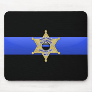 Thin Blue Line - Abzeichen Mousepad