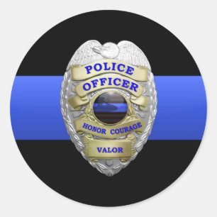 Thin Blue Line Abzeichen Sticker