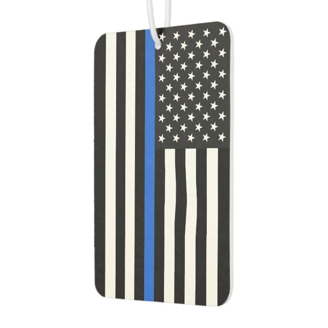 Thin Blue Line American Flag Autolufterfrischer (Links)