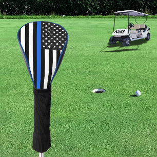 Thin Blue Line American Flag Golf Headcover
