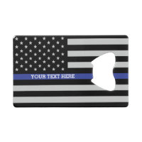 Thin Blue Line - American Flag Personalisiert Cust