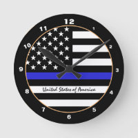 Thin Blue Line & American Flag Police / US-Büro