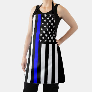 Thin Blue Line American Flag Schürze