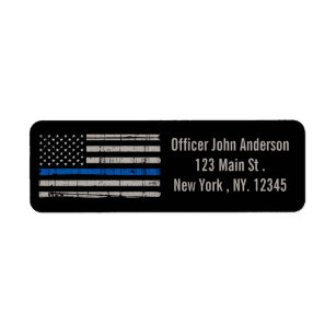 Thin Blue Line - American Flag USA Blue - Police