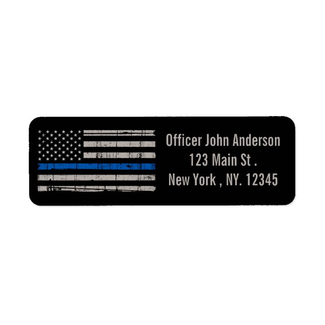 Thin Blue Line - American Flag USA Blue - Police (Vorne)