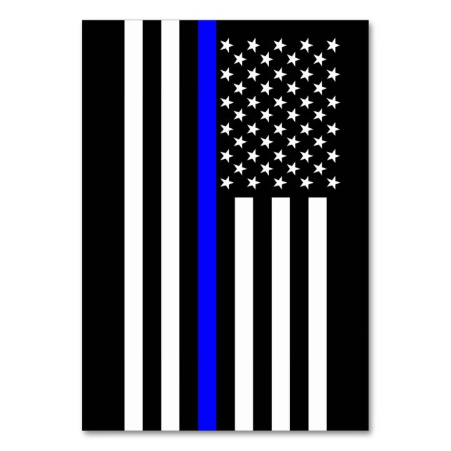 Thin Blue Line American Style Tischnummer (Vorderseite)