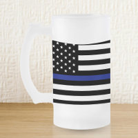 Thin Blue Line - Amerikanische Flagge
