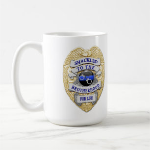 Thin Blue Line - An die Bruderschaftsmarke gekette Tasse