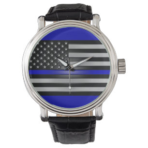 THIN BLUE LINE ARMBANDUHR