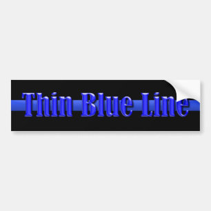 Thin Blue Line Autoaufkleber