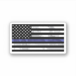 Thin-Blue-Line-Blue-Lives-Matter-Flag-Aufkleber Aufkleber