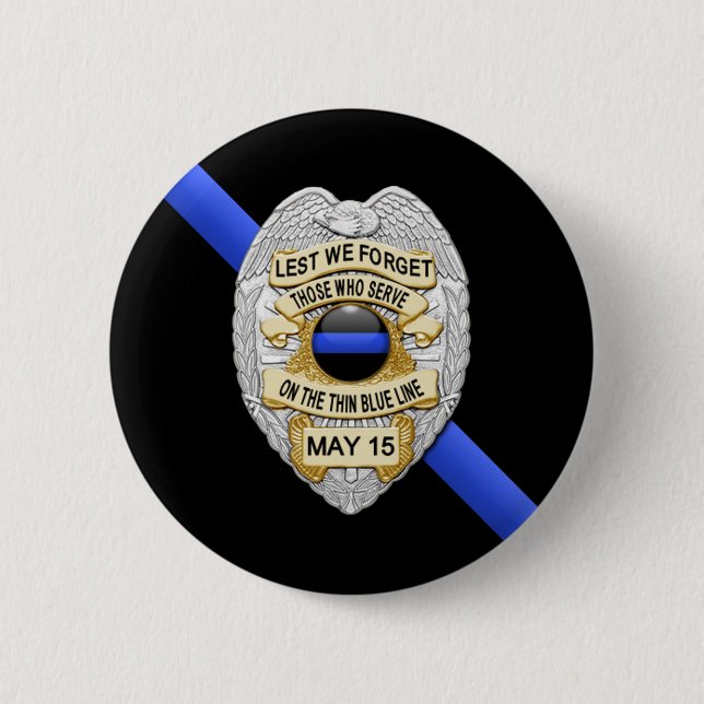 Thin Blue Line Button (Vorderseite)