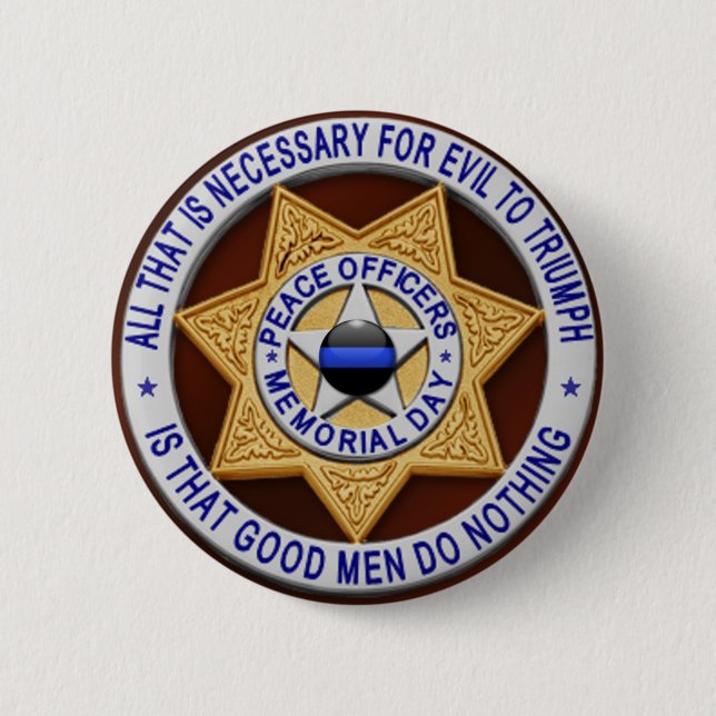 Thin Blue Line Button (Vorderseite)