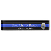 Thin Blue Line - Chaplain Abzeichen