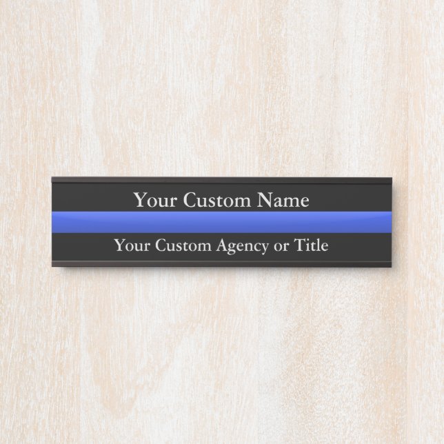Thin Blue Line Custom Türschild (Vorderseite )