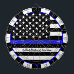 Thin Blue Line Darts & American Flag Police / USA Dartscheibe<br><div class="desc">Dartboard: Thin Blue Line & American Flag (USA) - Vollstreckung / Polizeithematik - Liebe meines Landes,  Patrioten / Sportfans</div>