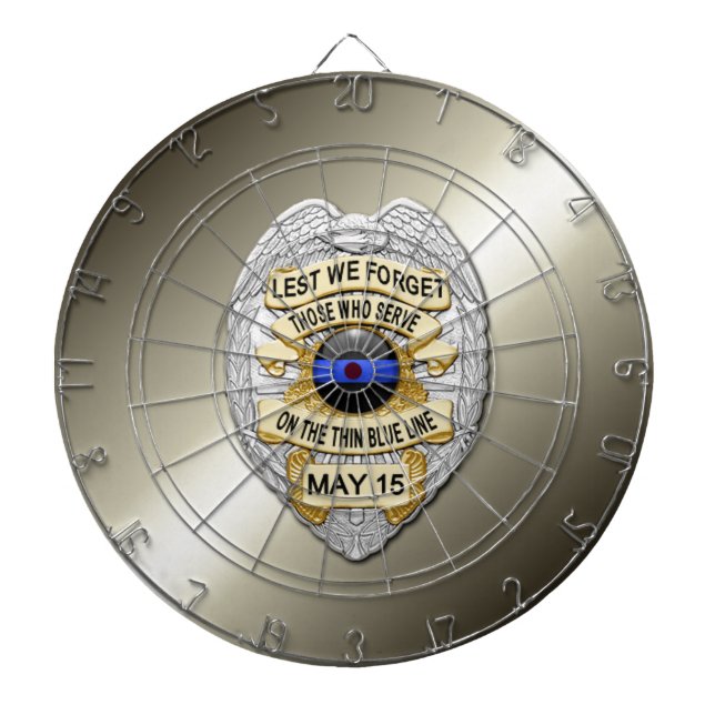Thin Blue Line Dartscheibe (vorne)