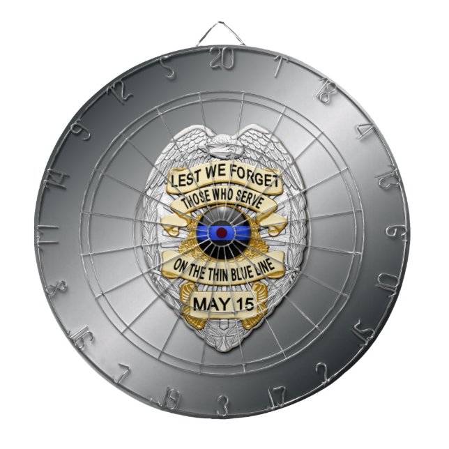 Thin Blue Line Dartscheibe (vorne)