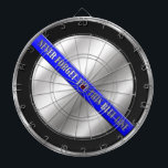 Thin Blue Line Dartscheibe<br><div class="desc">Dieses Design soll die mutigen Männer und Frauen ehren,  die unsere Gemeinschaften schützen. Dieses Symbol für Polizei,  Sheriff und Strafverfolgung ist eine schöne grafische Hommage an diejenigen,  die dienen und diejenigen,  die das ultimative Opfer gemacht haben.</div>
