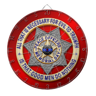 Thin Blue Line Dartscheibe