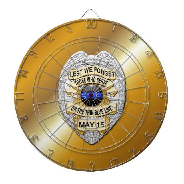 Thin Blue Line Dartscheibe (vorne)