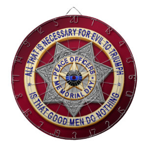 Thin Blue Line Dartscheibe