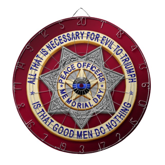 Thin Blue Line Dartscheibe (vorne)