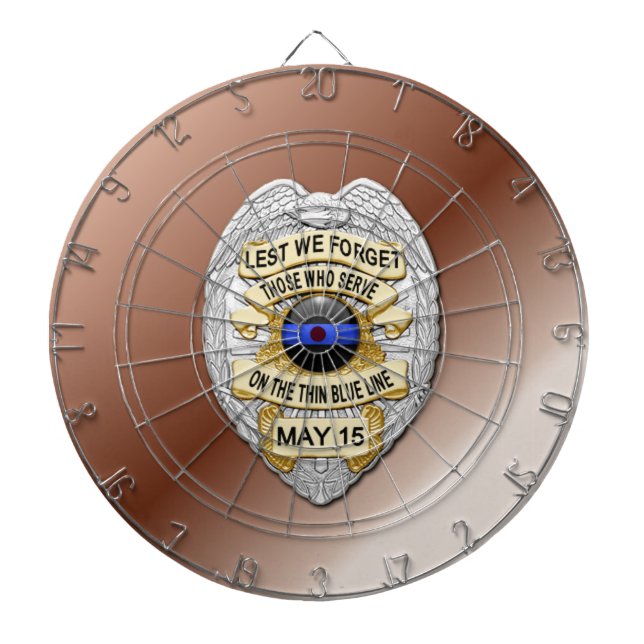 Thin Blue Line Dartscheibe (vorne)
