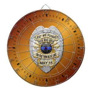 Thin Blue Line Dartscheibe