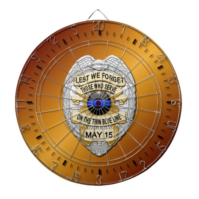 Thin Blue Line Dartscheibe (vorne)