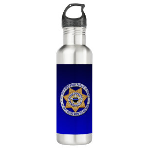Thin Blue Line Edelstahlflasche