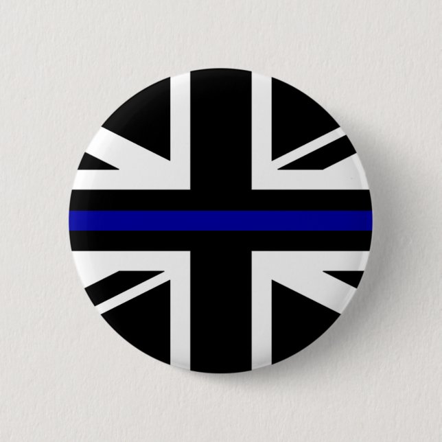 Thin Blue Line Flag Button (Vorderseite)