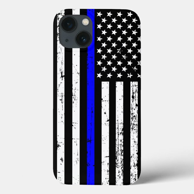Thin Blue Line Flag Case (Rückseite)